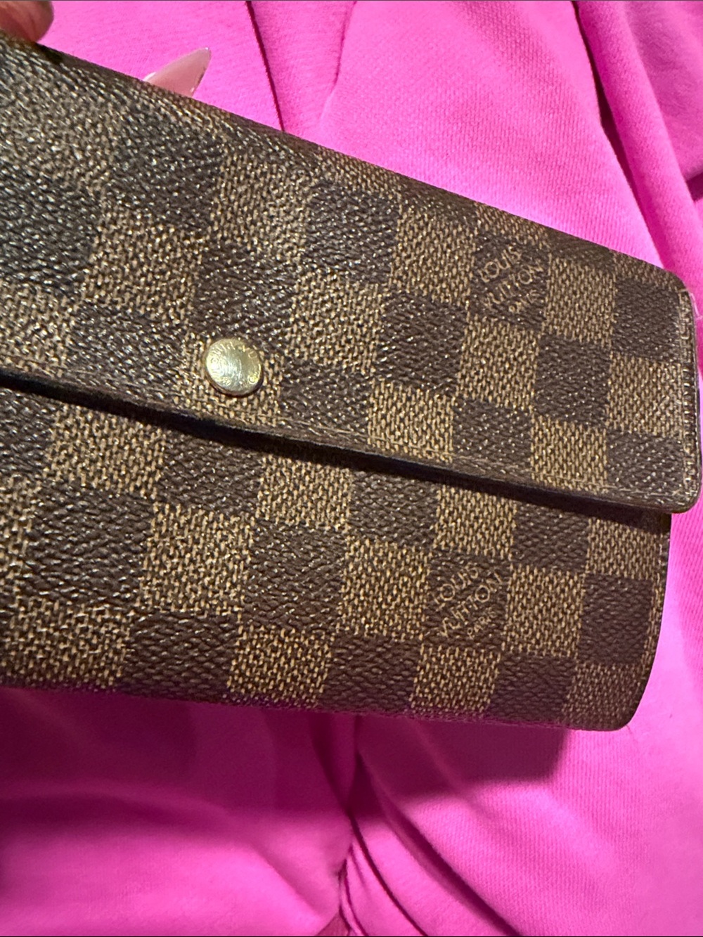 Louis Vuitton Brown Damier Canvas Continental Wallet